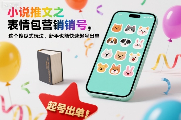 小说推文之表情包营销号，这个傻瓜式玩法，新手也能快速起号出单-悟空知识星球