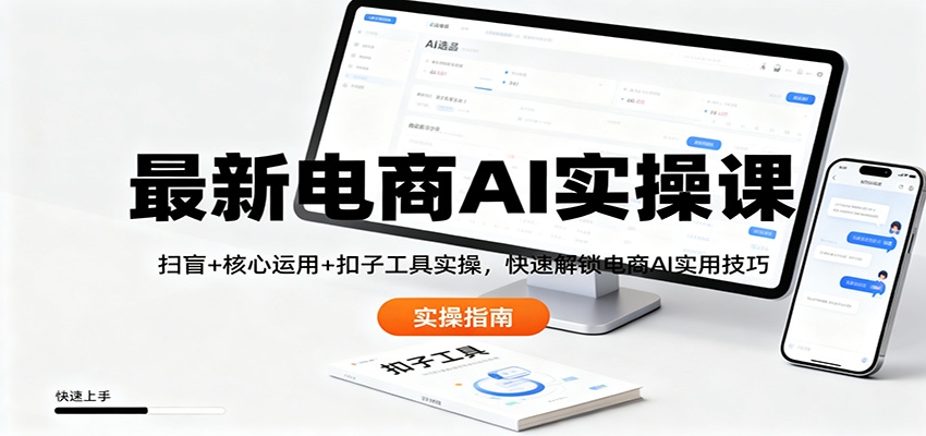最新电商AI实操课：扫盲+核心运用+扣子工具实操，快速解锁电商AI实用技巧-悟空知识星球