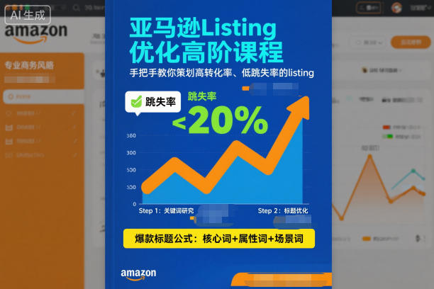 亚马逊Listing优化高阶课程，手把手教你策划高转化率、低跳失率的listing-悟空知识星球
