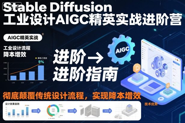 Stable Diffusion工业设计AIGC精英实战进阶营，彻底颠覆传统设计流程，实现降本增效-悟空知识星球