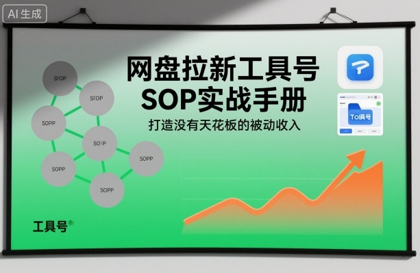 网盘拉新工具号SOP实战手册，打造没有天花板的被动收入-悟空知识星球