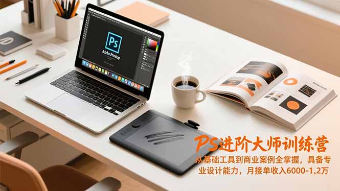（16868期）PS进阶大师训练营，从基础工具到商业案例全掌握，具备专业设计能力，月接单收入6000-1.2万-悟空知识星球