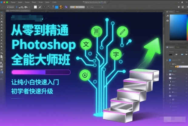 从零到精通Photoshop全能大师班，让纯小白快速入门，初学者快速升级-悟空知识星球