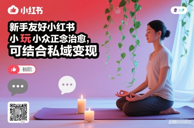 新手友好小红书小众正念治愈，玩法简单，可结合私域变现-悟空知识星球