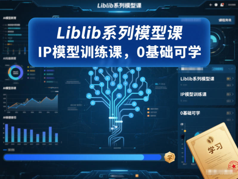 Liblib系列模型课，IP模型训练课，0基础可学-悟空知识星球