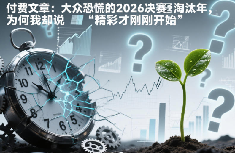付费文章：大众恐慌的2026决赛淘汰年，为何我却说“精彩才刚刚开始”？-悟空知识星球