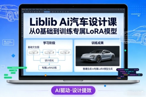 Liblib Ai汽车设计课，从0基础文生图，到教你训练专属设计和风格LoRA模型-悟空知识星球