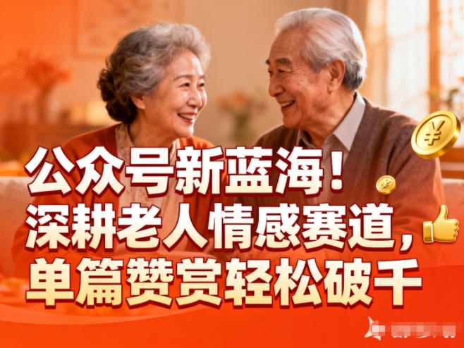 公众号新蓝海！深耕老人情感赛道，单篇赞赏轻松破1k-悟空知识星球