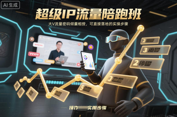 超级IP流量陪跑班，大V流量密码倾囊相授，可直接落地的实操步骤-悟空知识星球