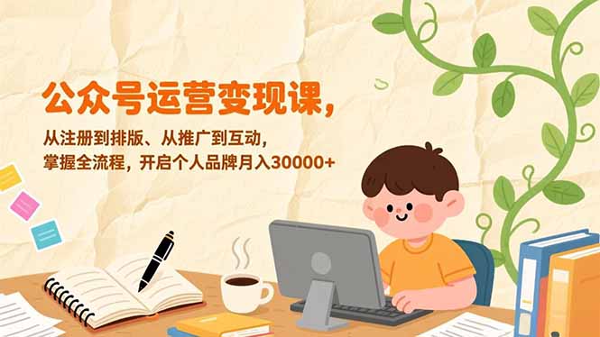 （17067期）公众号运营变现课，从注册到排版、从推广到互动，掌握全流程，开启个人品牌月入30000+-悟空知识星球