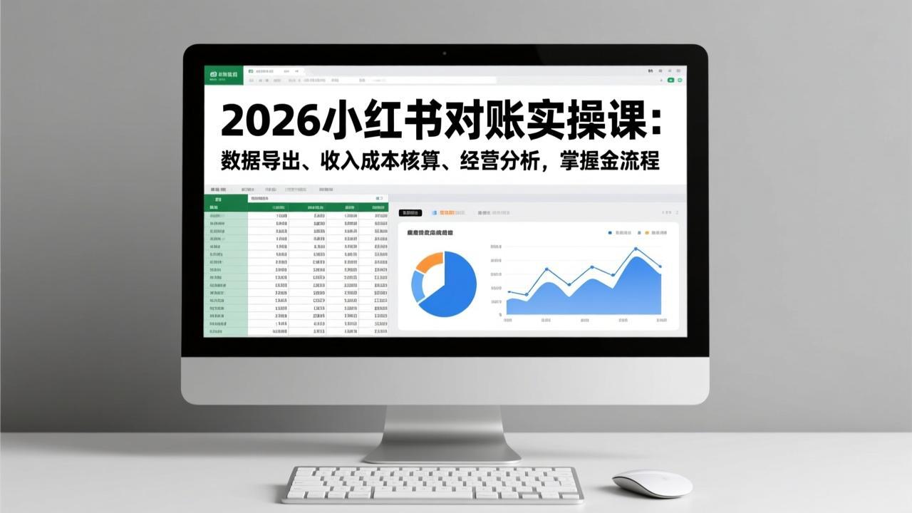 （17071期）2026小红书对账实操课：数据导出、收入成本核算、经营分析，掌握全流程-悟空知识星球