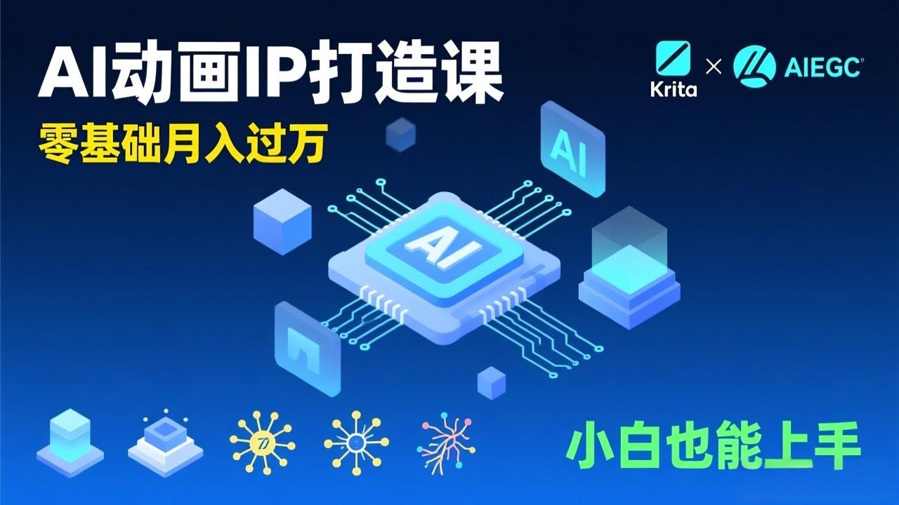 （17075期）AI动画新手变现课，Krita+AIGC、模型训练、商单资源，零基础月入过万，小白也能上手-悟空知识星球