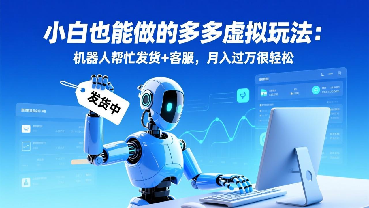 （17230期）小白也能做的多多虚拟玩法：机器人帮忙发货+客服，月入过万很轻松-悟空知识星球