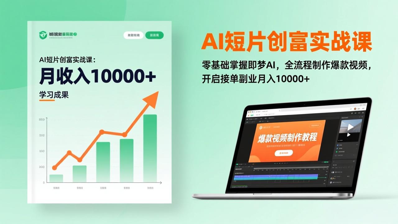 （17236期）AI短片创富实战课：零基础掌握即梦AI，全流程制作爆款视频，开启接单副业月入10000+(更新)-悟空知识星球
