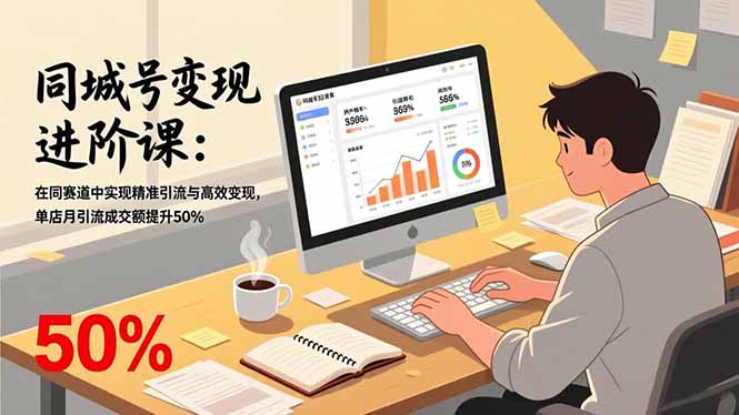 （17015期）同城号变现进阶课：在同城赛道中实现精准引流与高效变现，单店月引流成交额提升50%-悟空知识星球