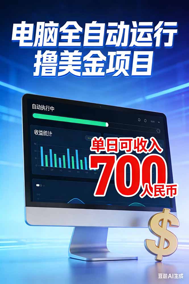 (17169期)2026年电脑全自动赚美金项目,单电脑日收益700+-悟空知识星球