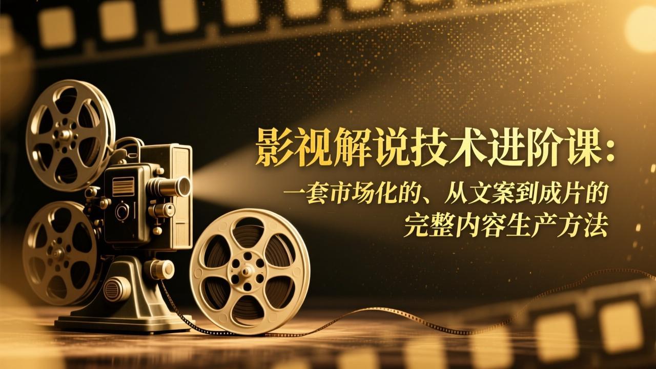 （17185期）影视解说技术进阶课：一套市场化的、从文案到成片的完整内容生产方法-悟空知识星球