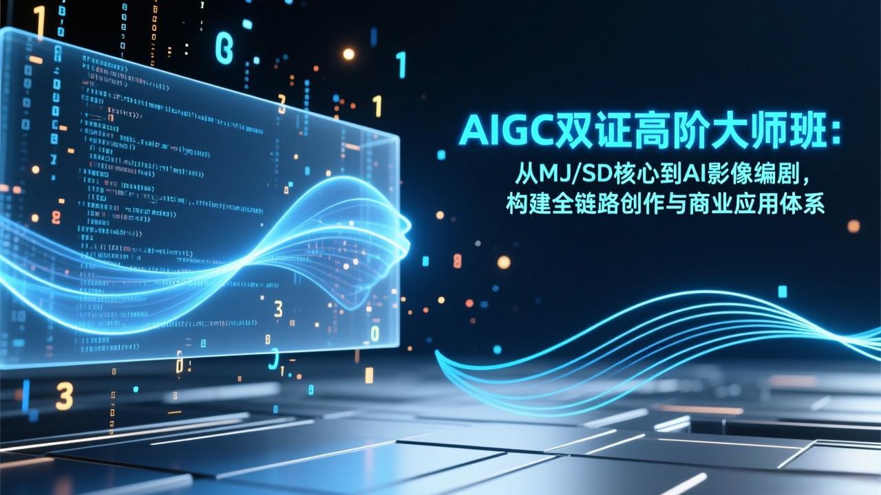 （17198期）AIGC双证高阶大师班：从MJ/SD核心到AI影像编剧，构建全链路创作与商业应用体系-悟空知识星球