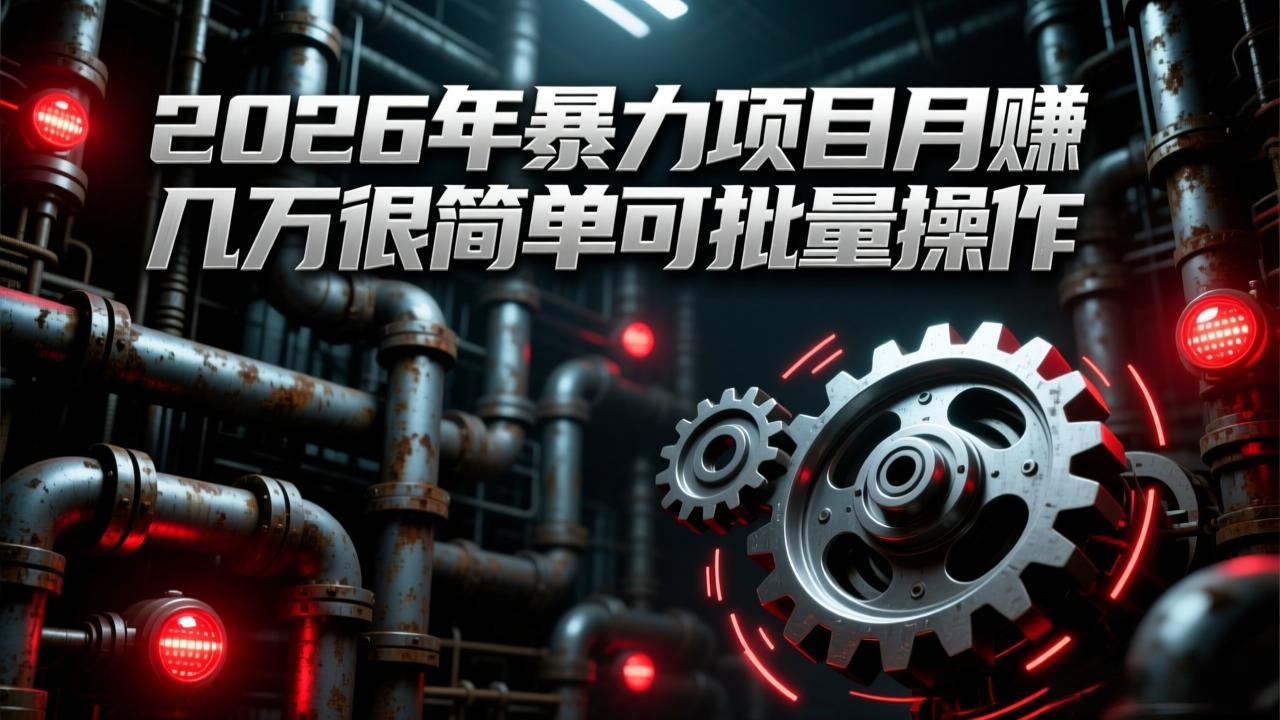 （17218期）2026年暴力项目月赚几万很简单可批量操作，成本低，利润大-悟空知识星球