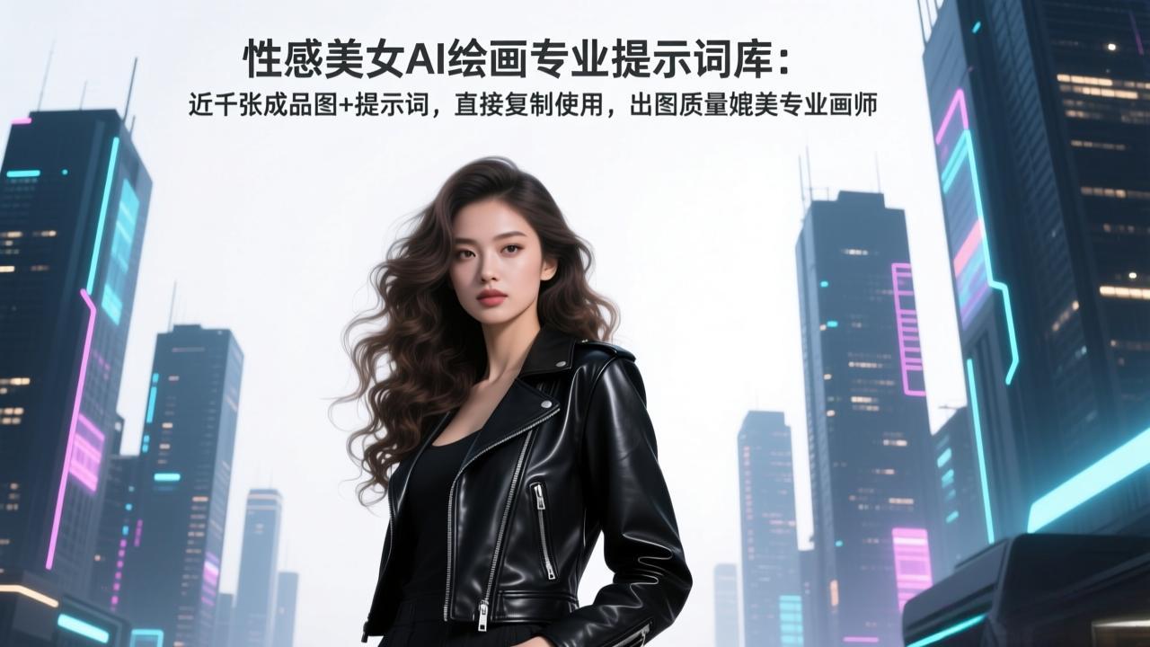 （17262期）性感美女AI绘画专业提示词库：近千张成品图+提示词，直接复制使用，出图质量媲美专业画师-悟空知识星球