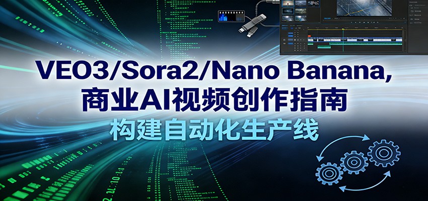 VEO3/Sora2/Nano Banana商业AI视频创作指南，构建自动化生产线-悟空知识星球