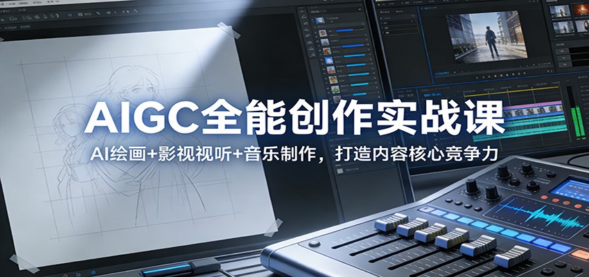 AIGC全能创作实战课：AI绘画+影视视听+音乐制作，打造内容核心竞争力-悟空知识星球