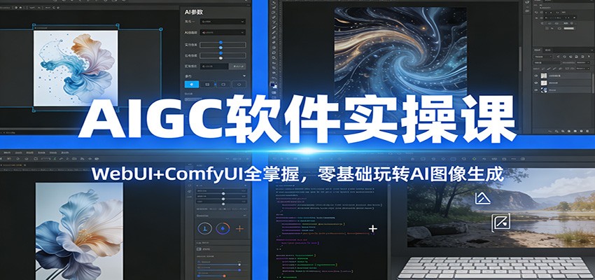 AIGC软件实操课：WebUI+ComfyUI全掌握，零基础玩转AI图像生成-悟空知识星球