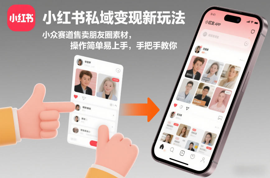 小红书私域变现新玩法，小众赛道售卖朋友圈素材，操作简单易上手，手把手教你-悟空知识星球