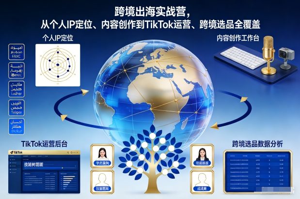 跨境出海实战营，从个人IP定位、内容创作到TikTok运营、跨境选品全覆盖-悟空知识星球