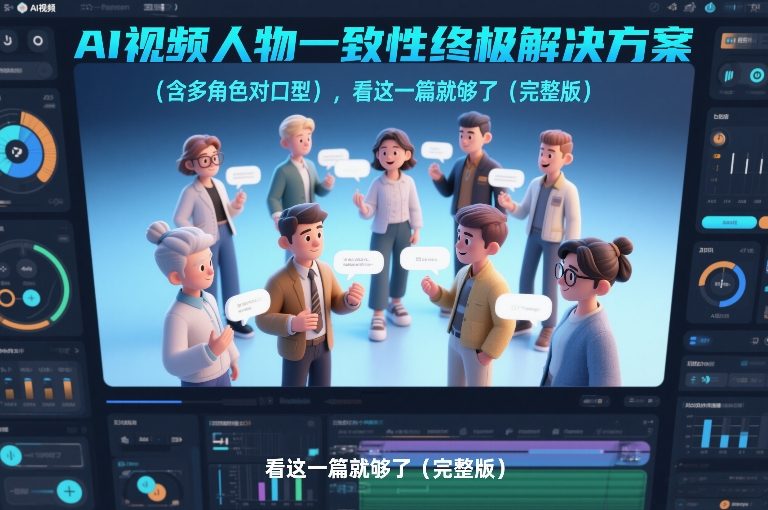 AI视频人物一致性终极解决方案（含多角色对口型），看这一篇就够了（完整版）-悟空知识星球