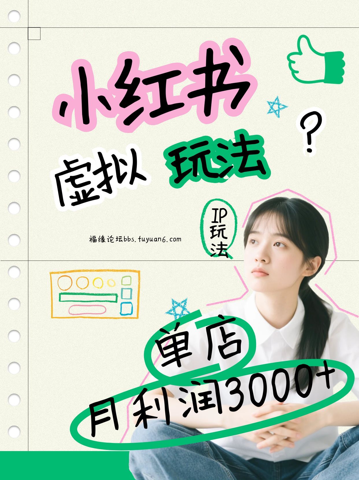 小红书虚拟玩法（铺货流和单品玩法），单店月利润3000+，IP打法+原创商品（0违规）-悟空知识星球