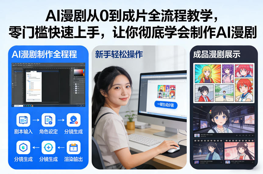 AI漫剧从0到成片全流程教学，零门槛快速上手，让你彻底学会制作AI漫剧【保姆级教程】-悟空知识星球