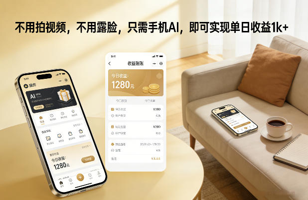 不用拍视频，不用露脸，只需手机AI，即可实现单日收益1k+【揭秘】-悟空知识星球