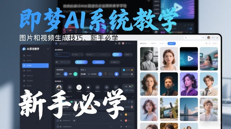 即梦AI系统教学，图片和视频生成技巧，新手必学-悟空知识星球