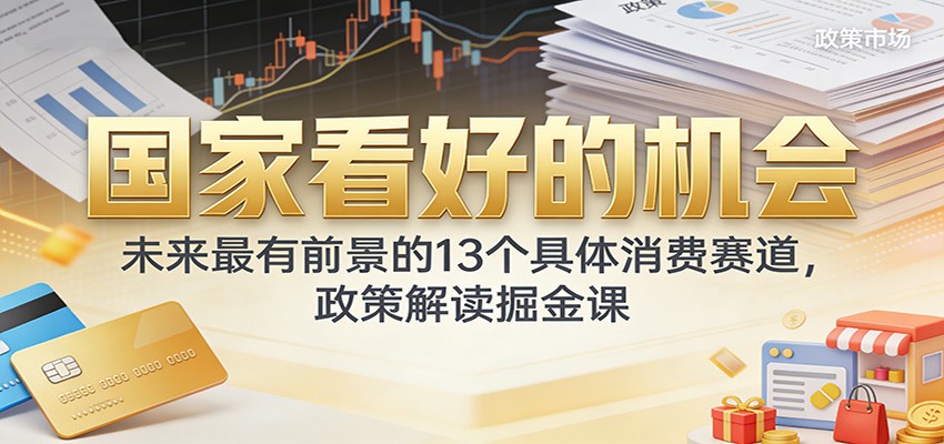 公众号付费文章：国家看好的机会，未来最有前景的13个具体消费赛道，政策解读掘金课-悟空知识星球