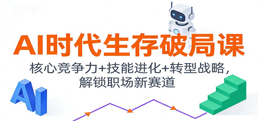 AI时代生存破局课：核心竞争力+技能进化+转型战略，解锁职场新赛道-悟空知识星球