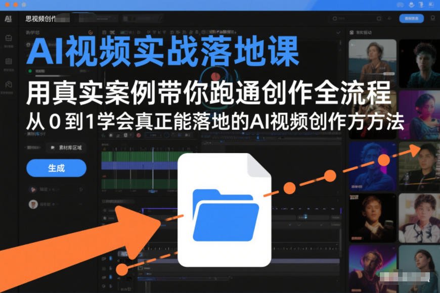 AI视频实战落地课，用真实案例带你跑通创作全流程，从0到1学会真正能落地的AI视频创作方法-悟空知识星球