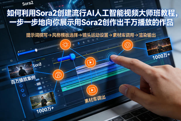 如何利用Sora2创建流行AI人工智能视频大师班，一步一步地向你展示用Sora2创作出千万播放的作品-悟空知识星球