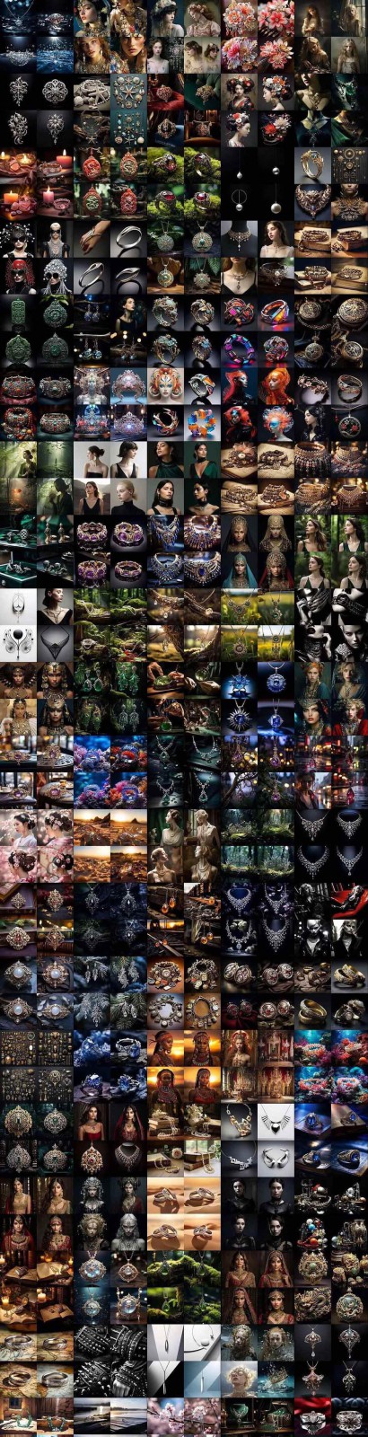 图片[9]-463个Midjourney珠宝摄影提示词：覆盖全品类珠宝，AI设计秒出专业效果-悟空知识星球