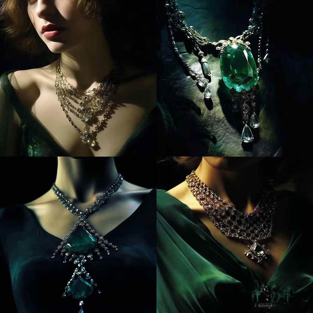 图片[3]-463个Midjourney珠宝摄影提示词：覆盖全品类珠宝，AI设计秒出专业效果-悟空知识星球