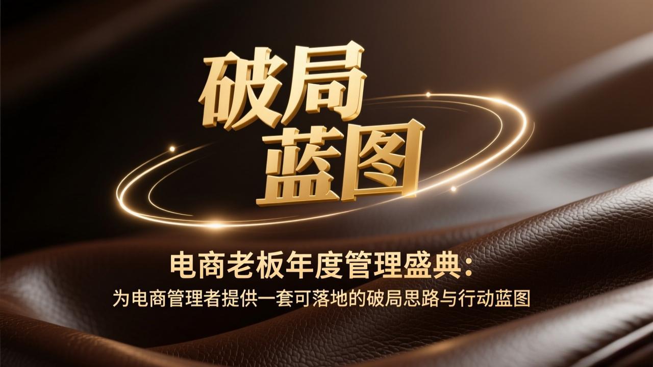 （17374期）电商老板年度管理盛典：为电商管理者提供一套可落地的破局思路与行动蓝图-悟空知识星球