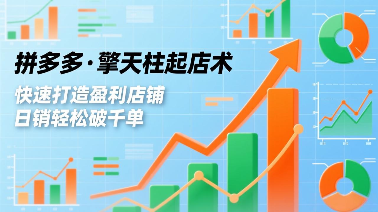 （17312期）拼多多·擎天柱起店术，爆流布局、利润起飞、不断流，快速打造盈利店铺，日销破千单（更新）-悟空知识星球