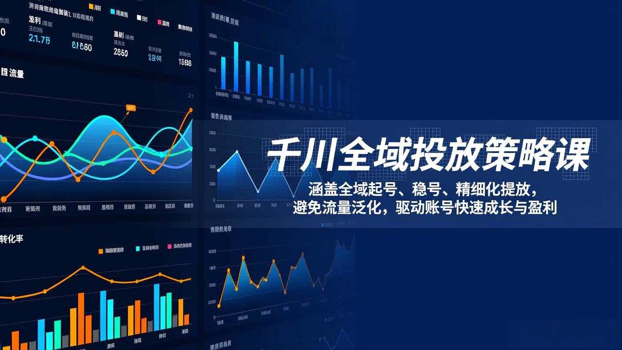 （17285期）千川全域投放策略课：涵盖全域起号、稳号、精细化投放，避免流量泛化，驱动账号快速成长与盈利-悟空知识星球