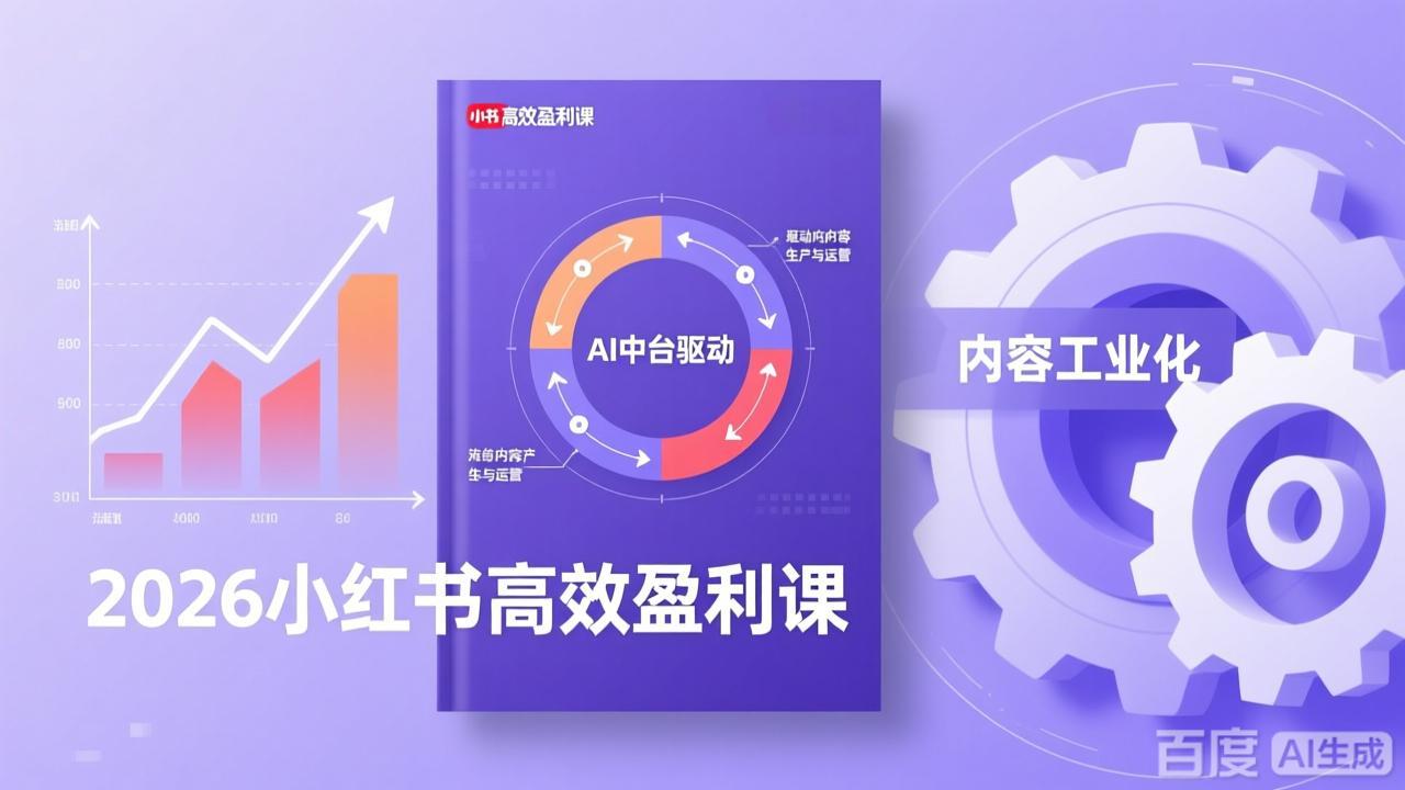 （17291期）2026小红书高效盈利课，流量双引擎+内容工业化+AI中台驱动，构建可复制的千万级营收模型-悟空知识星球