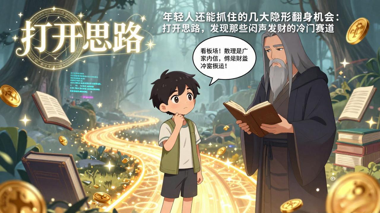 （17471期）付费文1+2：年轻人还能抓住的几大隐形翻身机会：打开思路，发现那些闷声发财的冷门赛道-悟空知识星球