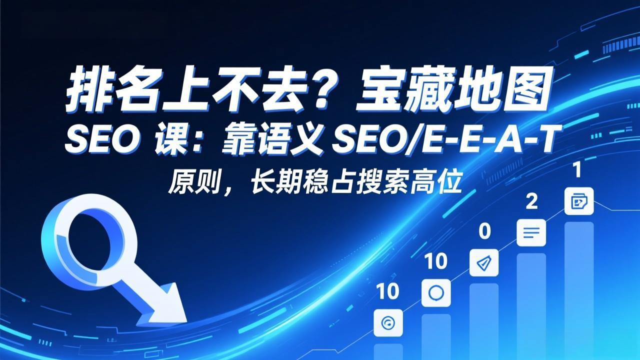 （17460期）排名上不去？宝藏地图 SEO 课：靠语义 SEO+E-E-A-T 原则，长期稳占搜索高位-悟空知识星球