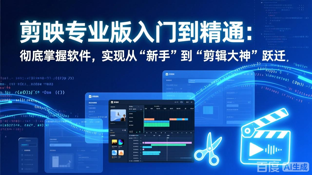 （17321期）剪映专业版入门到精通：彻底掌握软件，实现从“新手”到“剪辑大神”跃迁-悟空知识星球