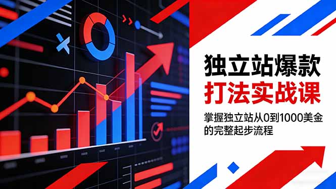 （17322期）独立站爆款打法实战课，掌握独立站从0到1000美金的完整起步流程-悟空知识星球