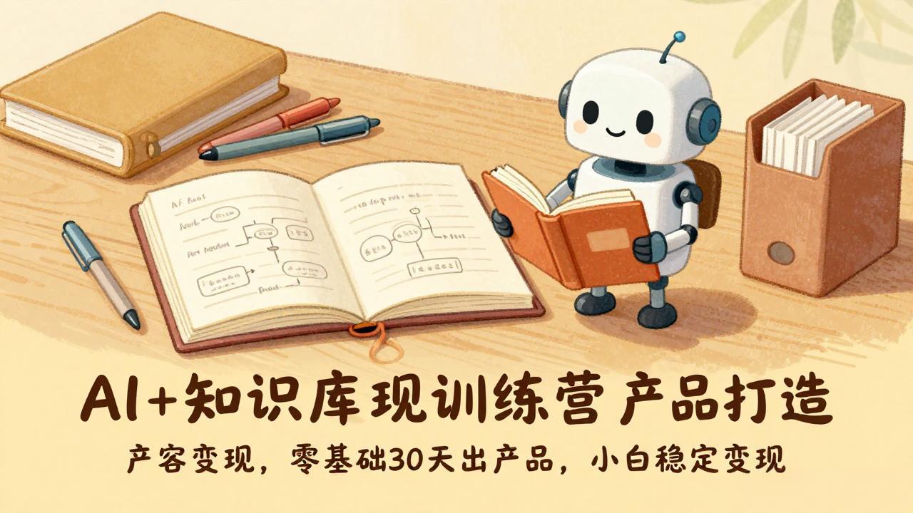 （17323期）AI+知识库变现训练营，产品打造、内容创作、全平台变现，零基础30天出产品，小白稳定变现-悟空知识星球