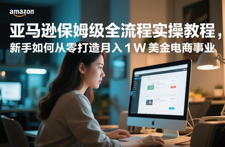 亚马逊保姆级全流程实操教程，新手如何从零打造月入1W美金电商事业-悟空知识星球